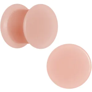 00 Gauge Flesh Tone Silicone Saddle Plug Set