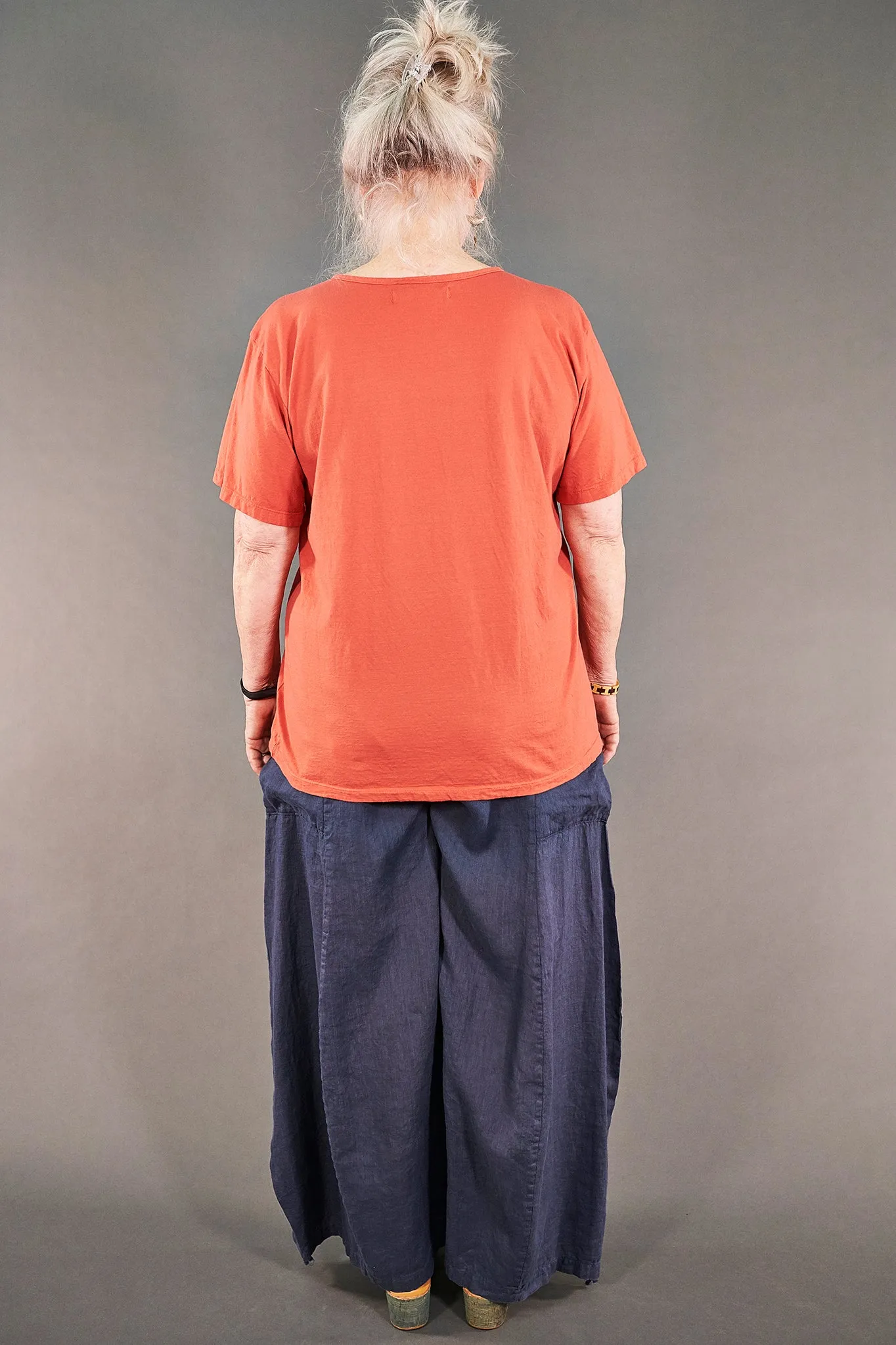 1253 The Berna Tee Coral Warm Chakra Print-P