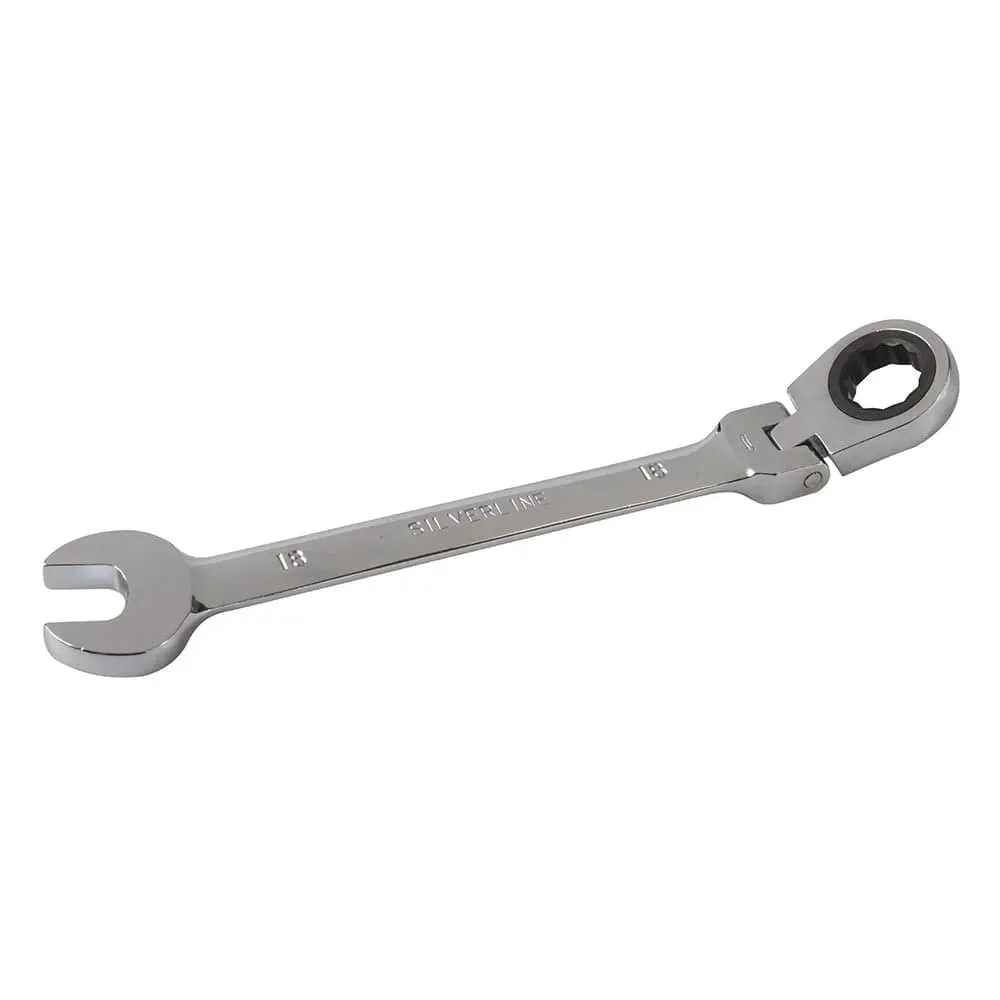18mm Flexible Head Ratchet Spanner 656621 - Lifetime Warranty