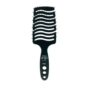 9in Flexible Vented Brush, Pegasus YB3N - Yoga Brush with Nylon Tipped Bristles