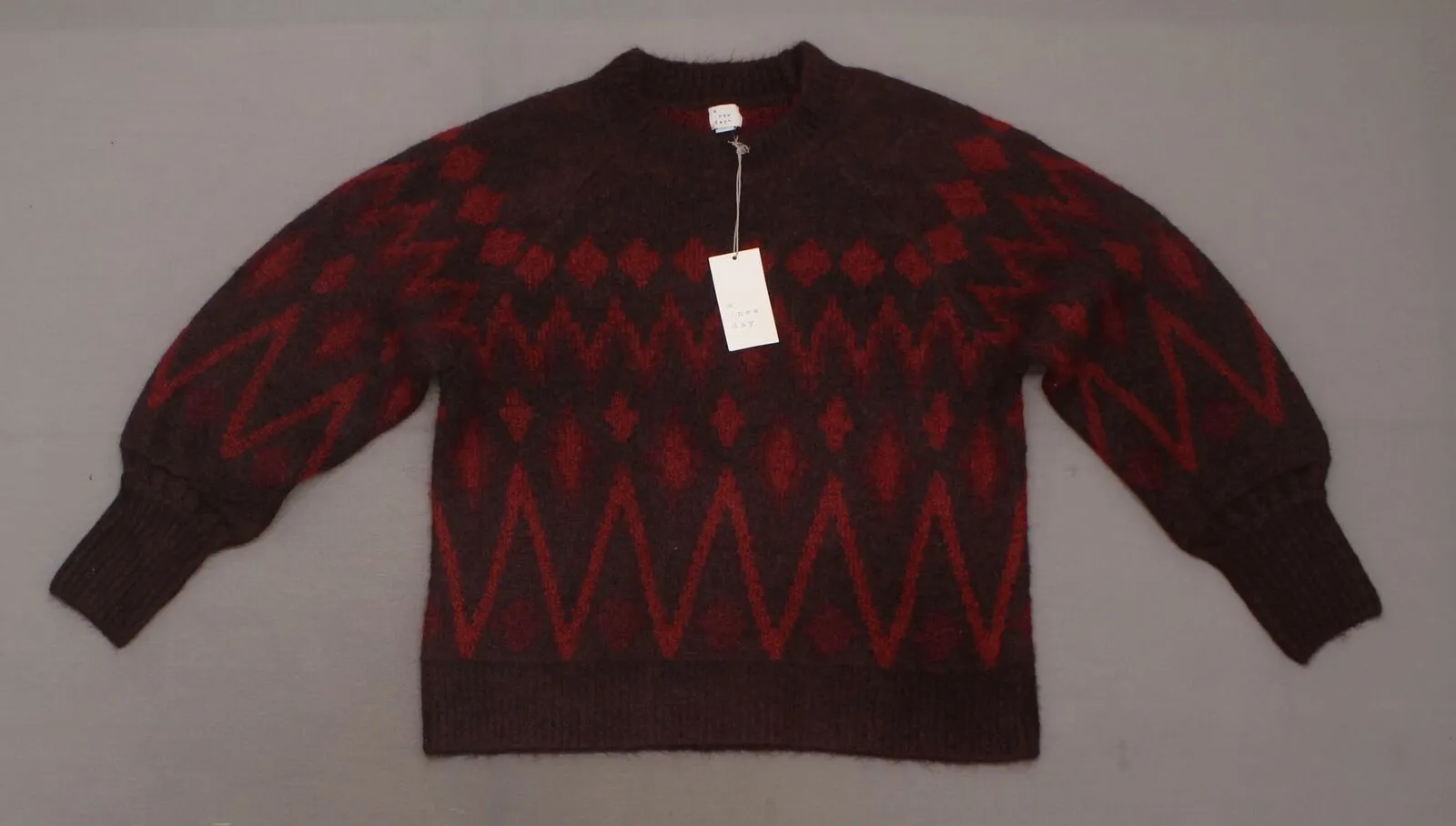 A New Day Women's Fair Isle Crewneck Long Sleeve Pullover Sweater