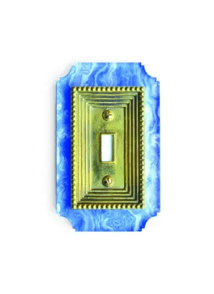 Acrylic   Brass | Georgian Style, Blue Agate