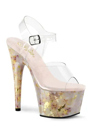 ADORE-708MB Sandal | Clear Vinyl
