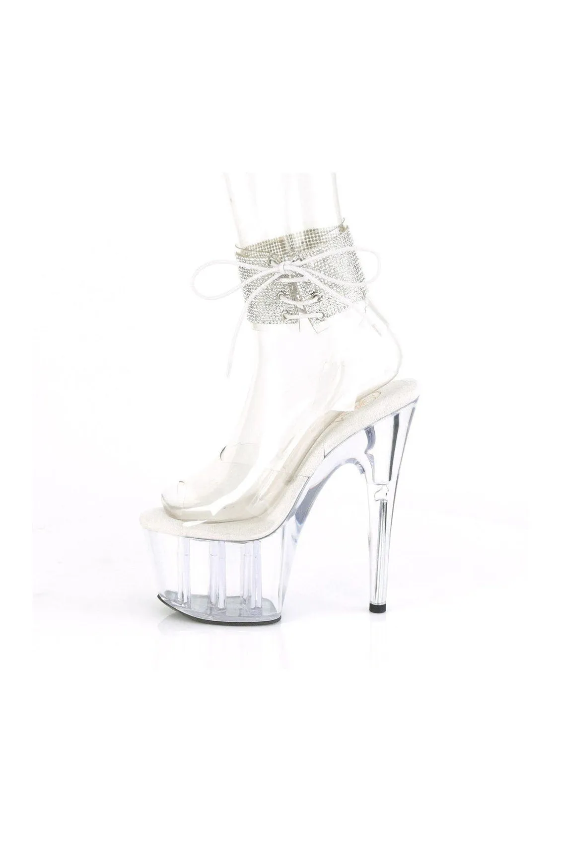 ADORE-791-2RS Exotic Sandal | Clear Vinyl