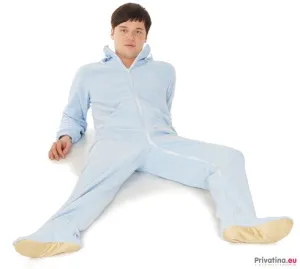 adult baby onesie jumpsuit winter terry sport edition