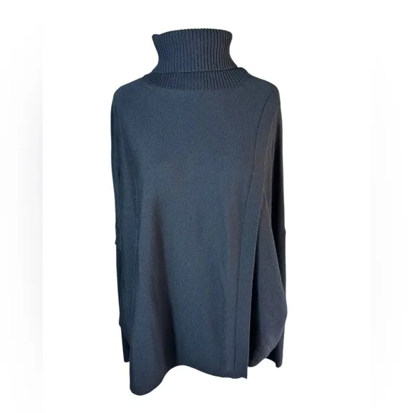 All Saints 100% Marino Wool Knit Turtleneck Koko Wrap Jumper Sweater