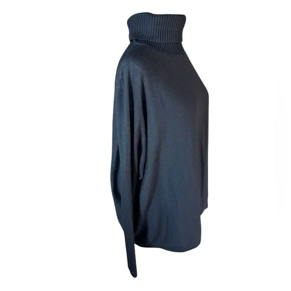 All Saints 100% Marino Wool Knit Turtleneck Koko Wrap Jumper Sweater