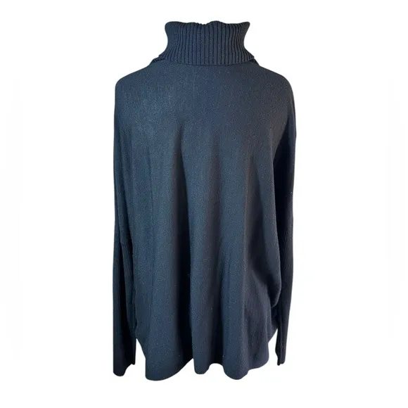 All Saints 100% Marino Wool Knit Turtleneck Koko Wrap Jumper Sweater