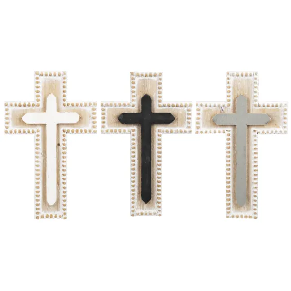 Beaded Edge Wall Cross