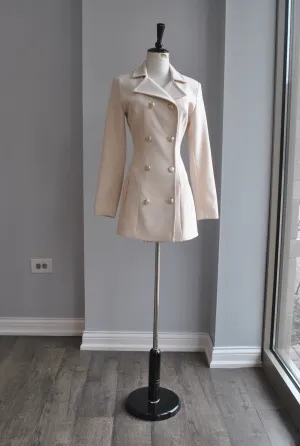 BEIGE SPRING DOUBLE BREASTED JACKET