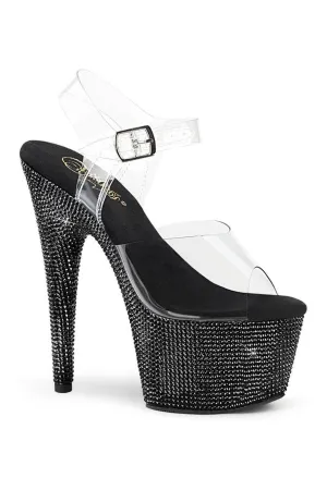 BEJEWELED-708DM Sandal | Clear Vinyl