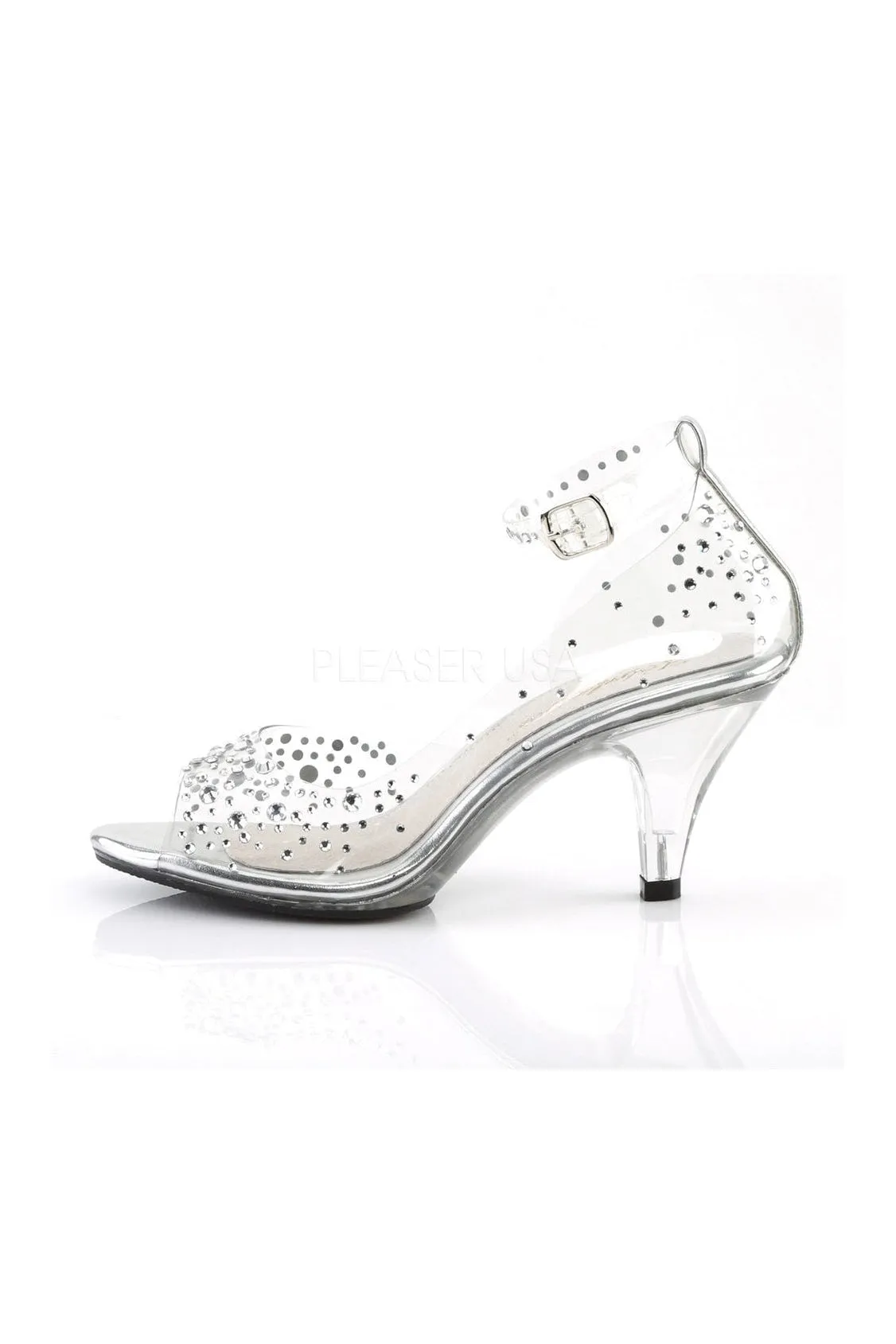 BELLE-330RS Sandal | Clear Vinyl
