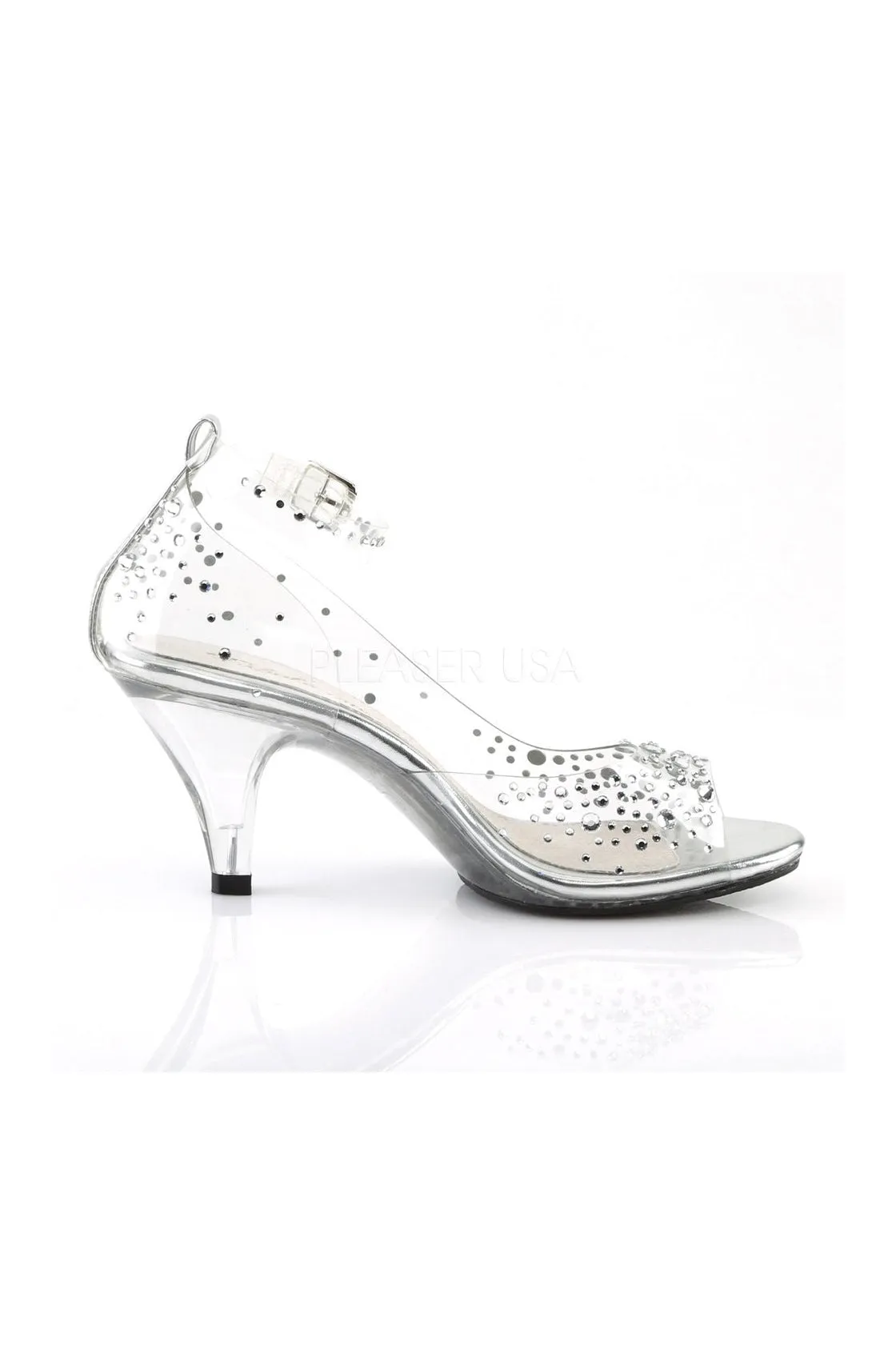 BELLE-330RS Sandal | Clear Vinyl