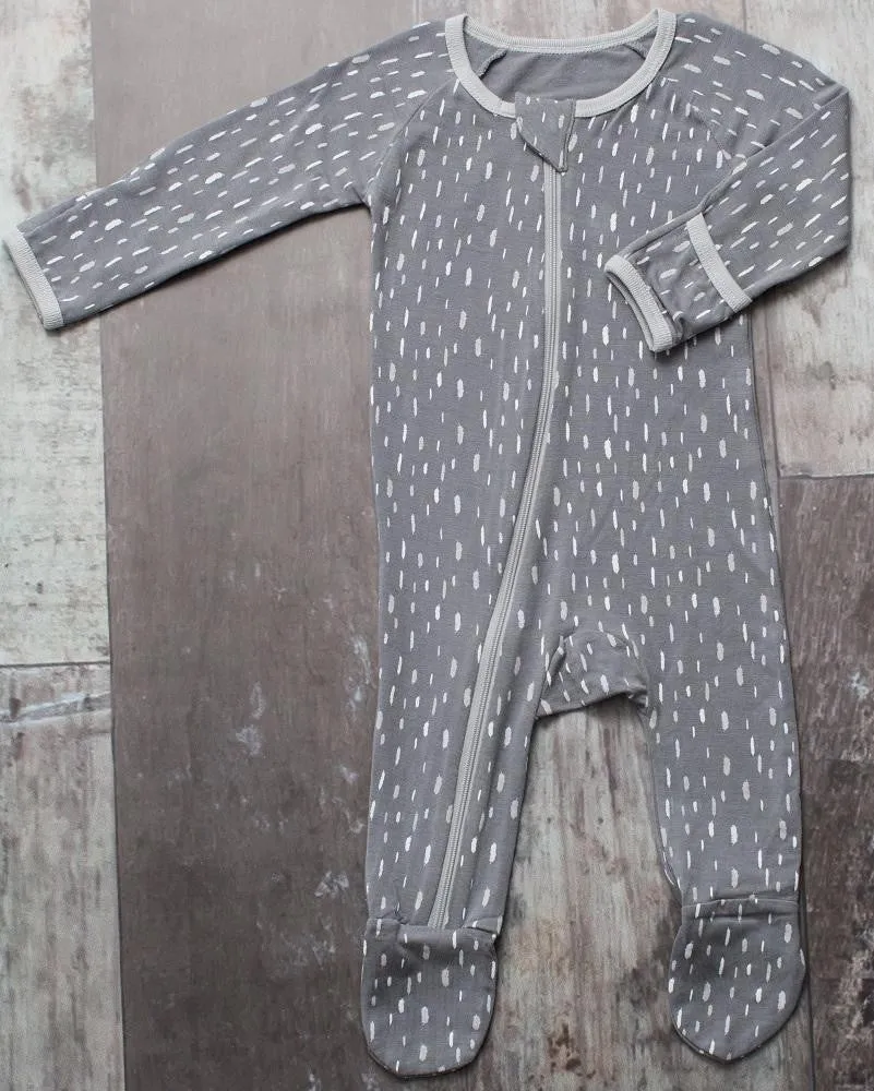Bestaroo Grey Falling Feathers Footie