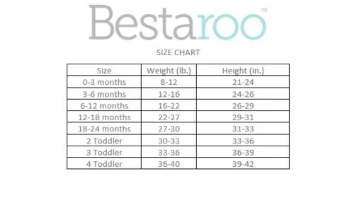 Bestaroo Grey Falling Feathers Footie