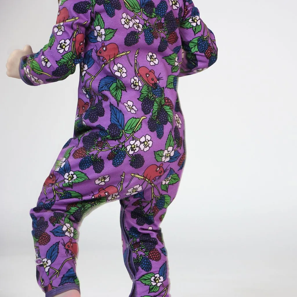 Blackberries Long Sleeve Suit - Dusty Lavender - 1 Left Size 2-3 years