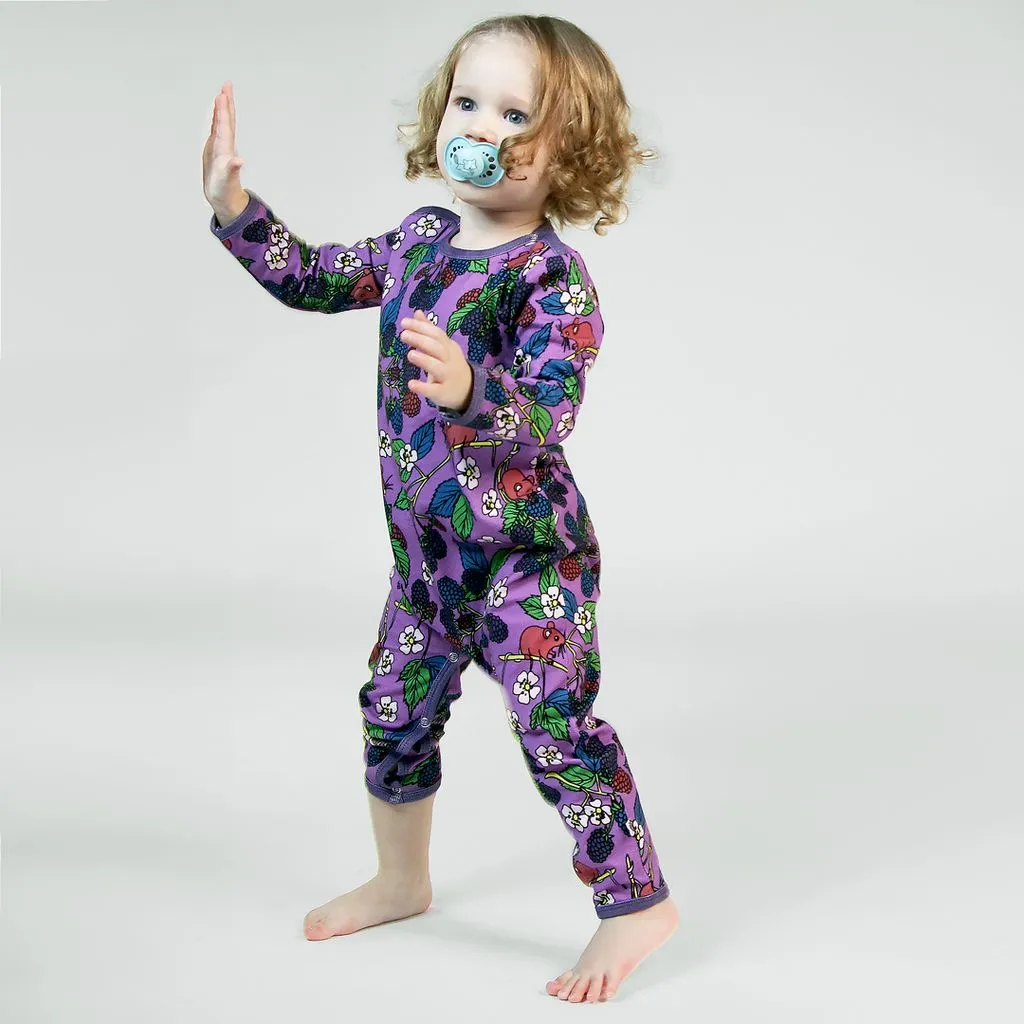 Blackberries Long Sleeve Suit - Dusty Lavender - 1 Left Size 2-3 years