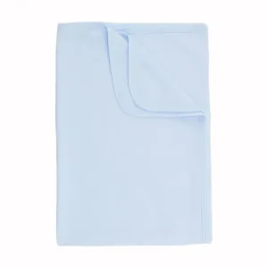 Blue Cotton Receiving Wrap