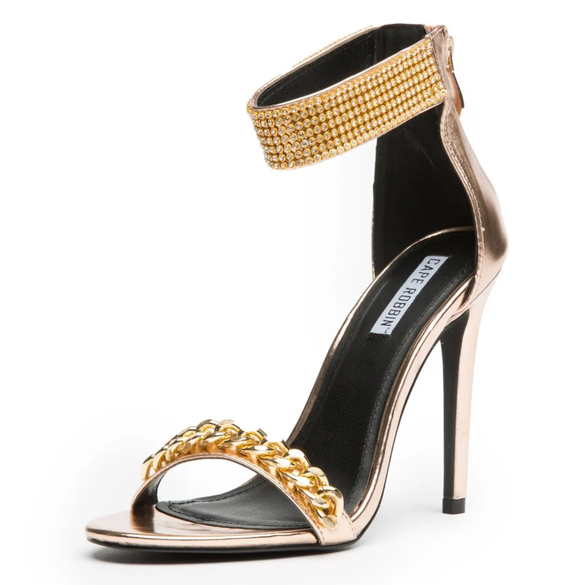 Cape Robbin Suzzy-87 Rose Gold High Heel Rose Gold