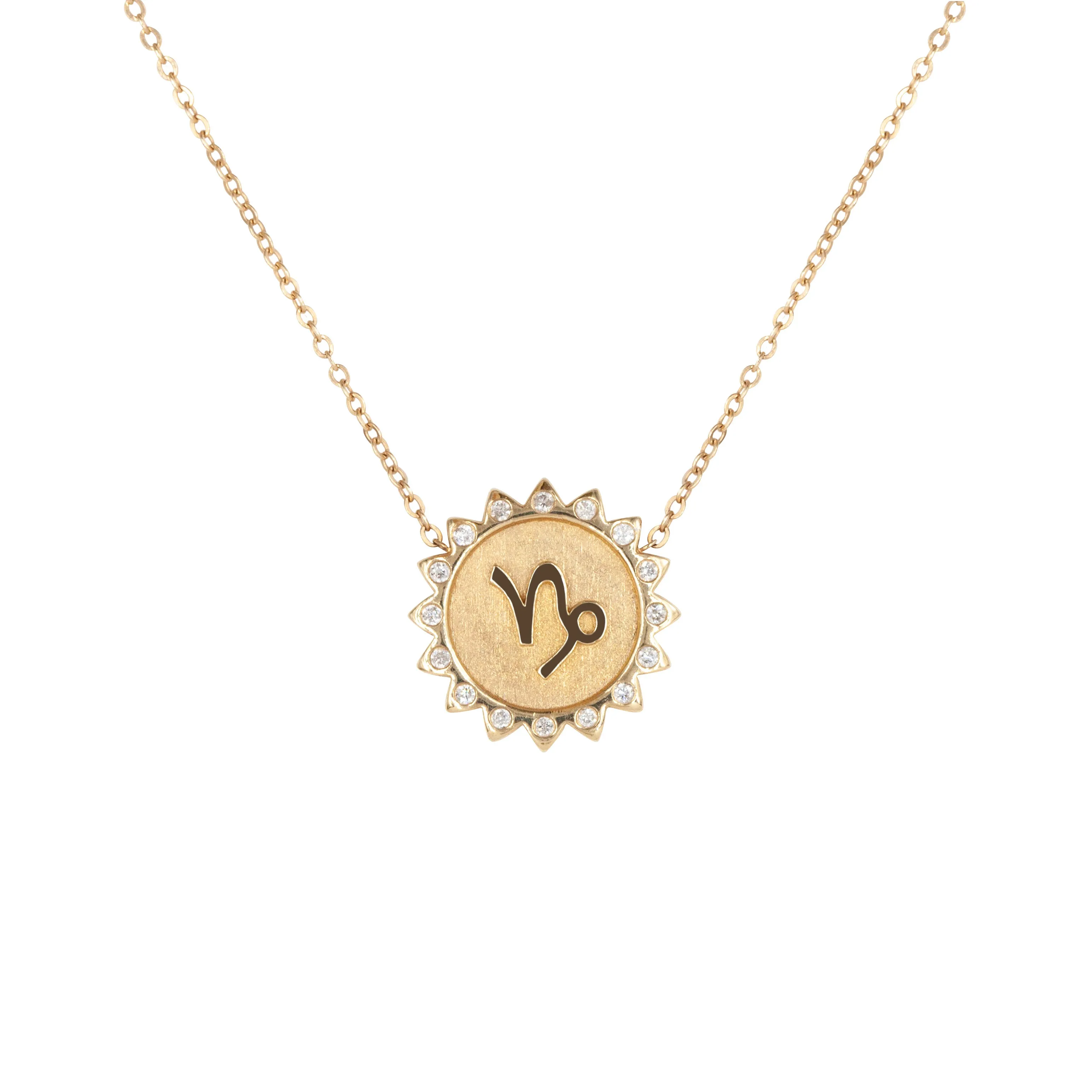 Capricorn Sun Zodiac necklace