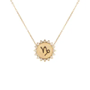 Capricorn Sun Zodiac necklace