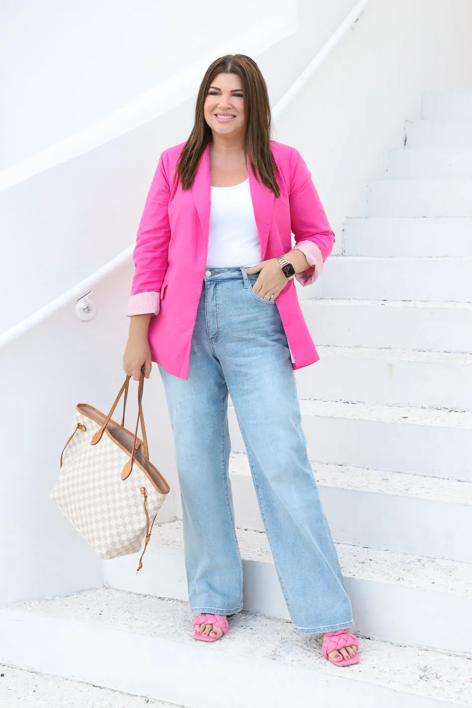 Caroline Blazer in Pink