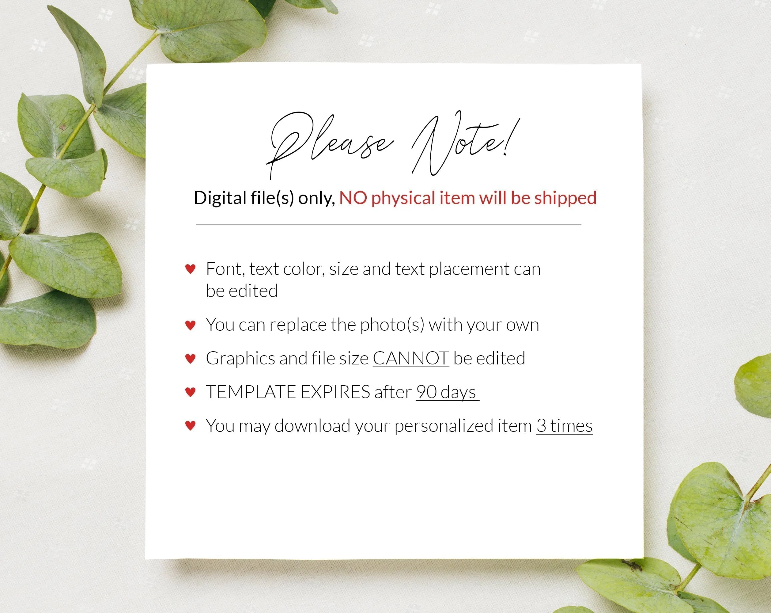 Christmas Digital Baby Announcement - Pampas & Santa Hat