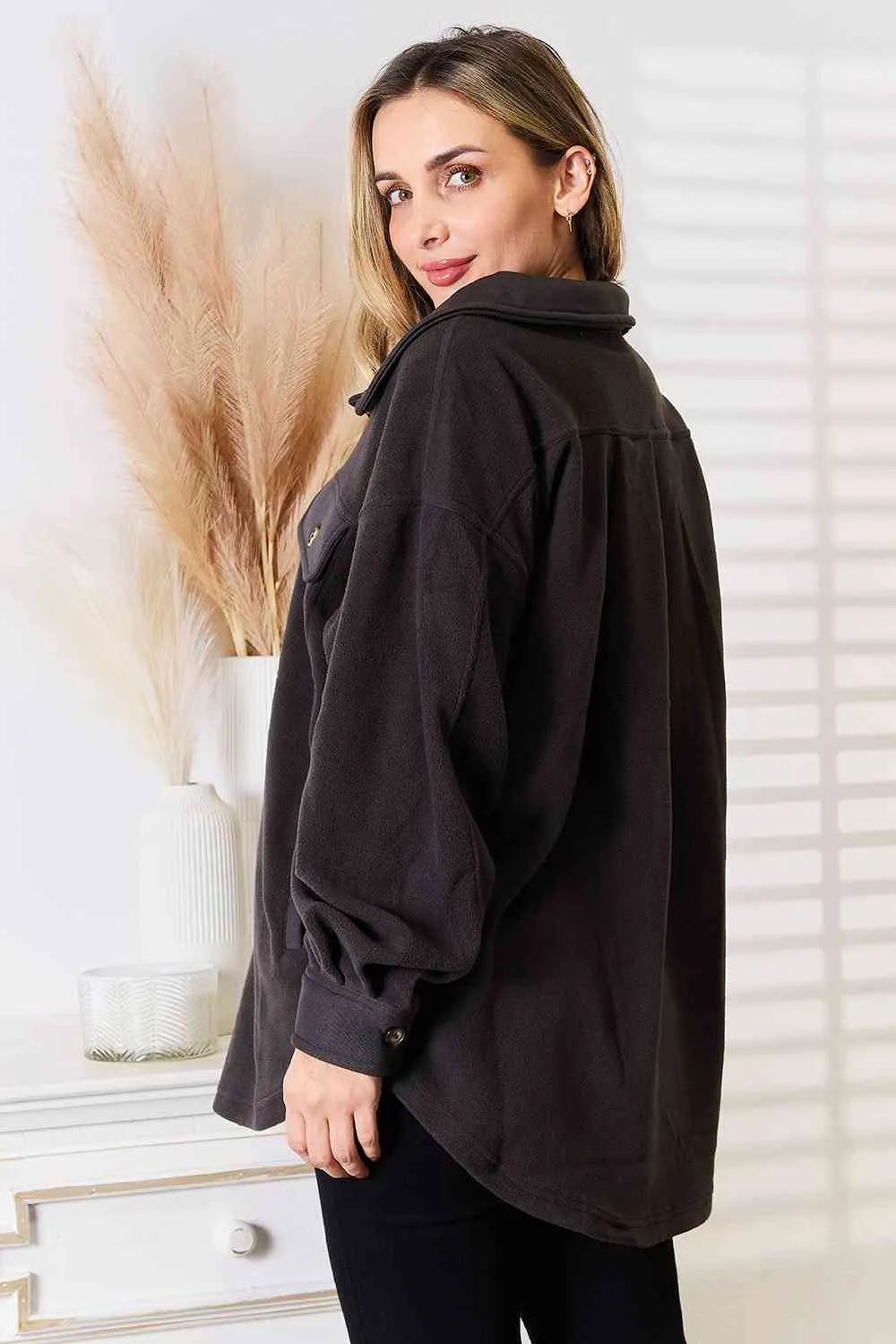 Cozy Girl  Button Down Shacket