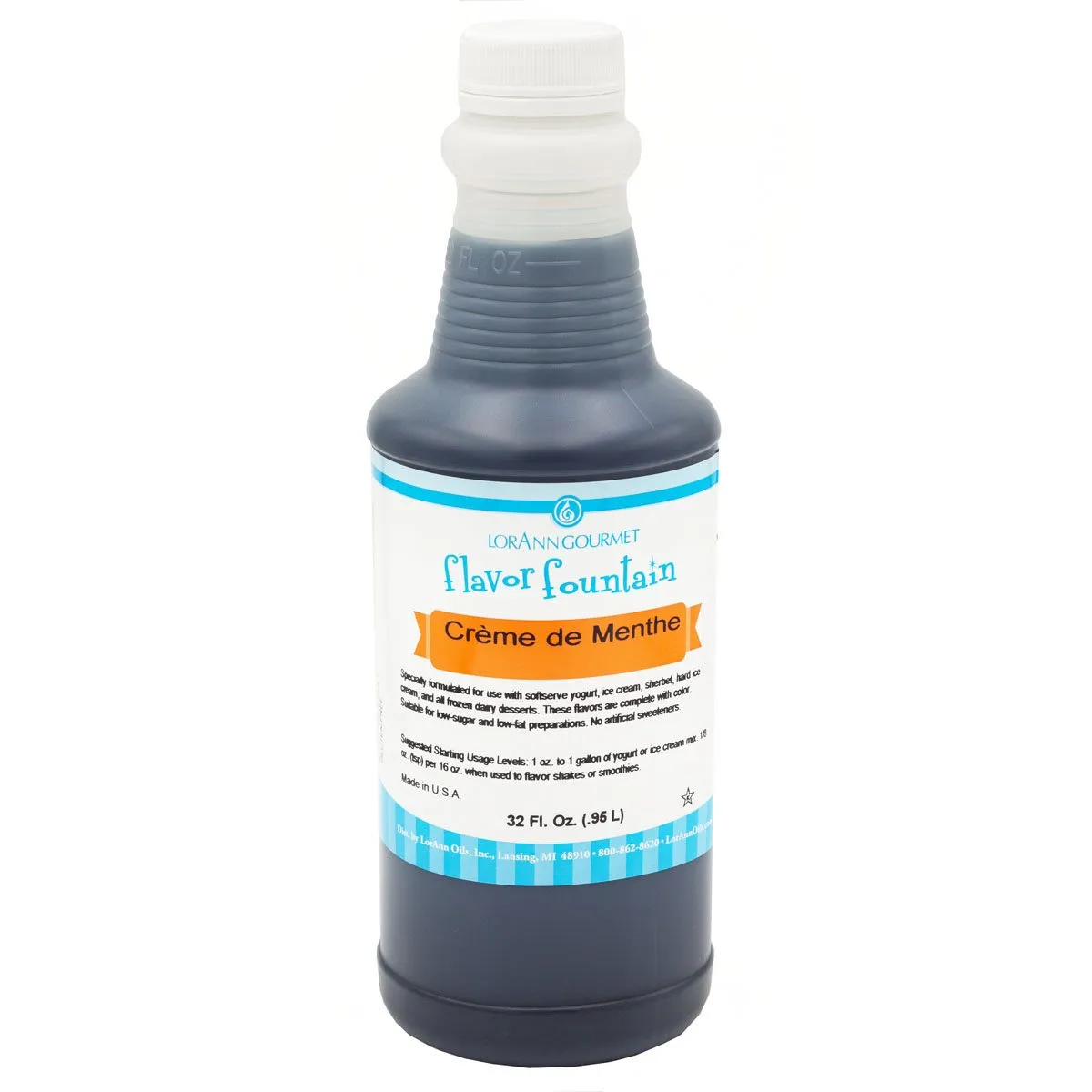 Creme de Menthe Flavor - 4 oz. - 32 oz. - Ice Cream and Beverage Flavors - LorAnn Oils - Canadian Distribution