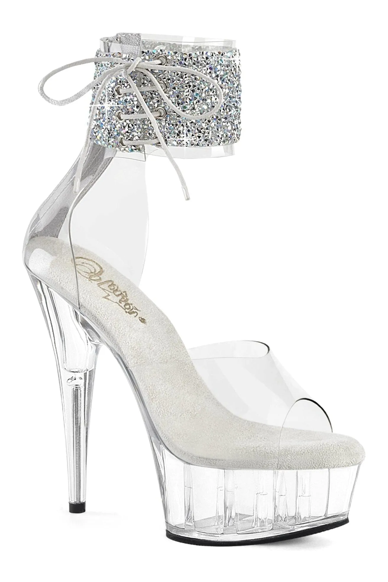 DELIGHT-624RS-02 Clear Vinyl Sandal