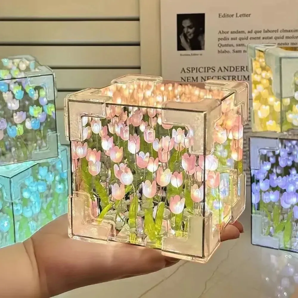 DIY Tulip Night Light LED Decorative Lamp