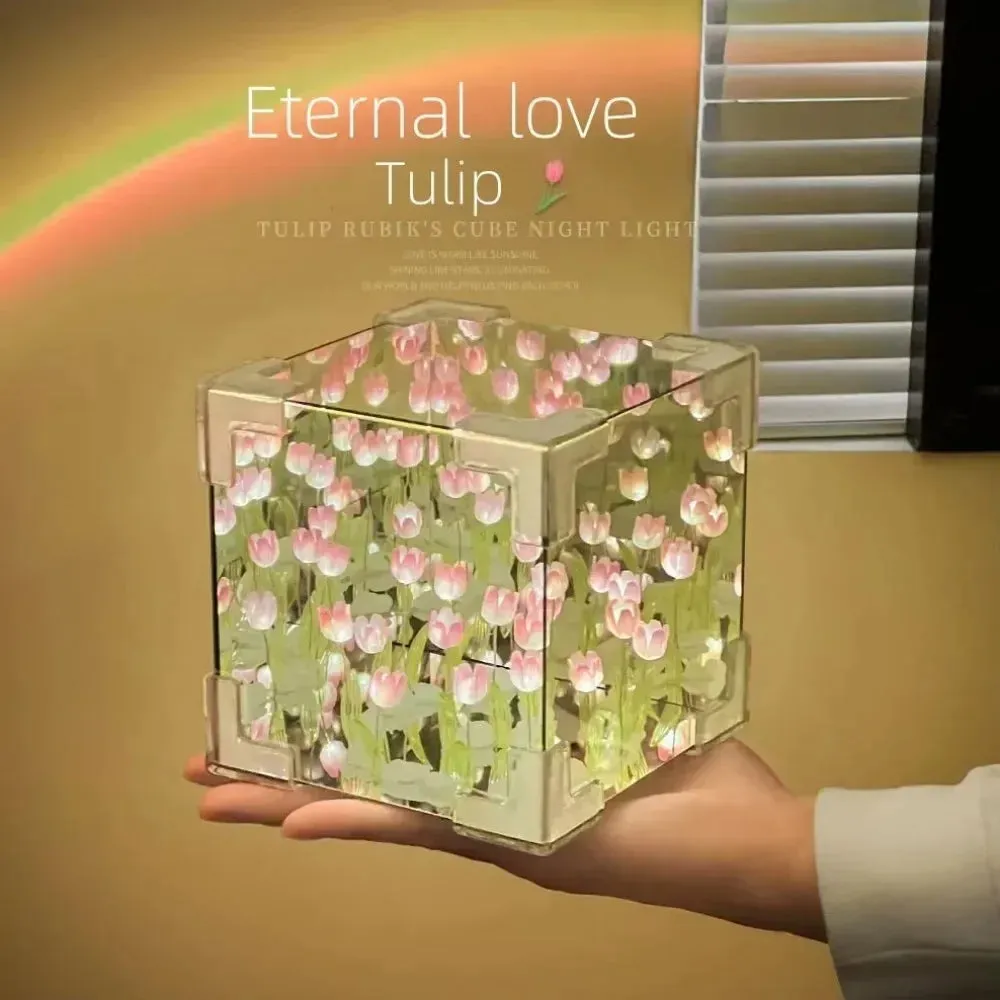 DIY Tulip Night Light LED Decorative Lamp
