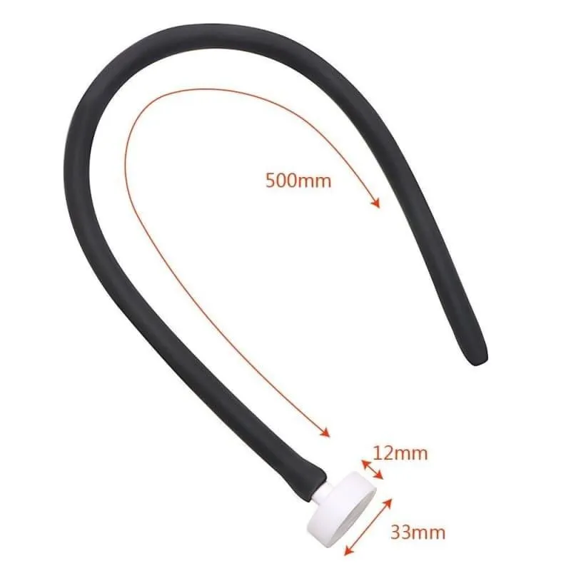Douche anal Flexible 50 cm Noir