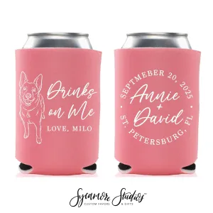 Drinks On Me - Wedding Can Cooler #238R
