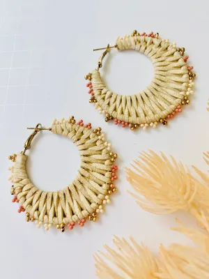 ER186 INDIA WOVEN EARRINGS