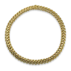 Estate 14k Yellow Gold Woven Necklace