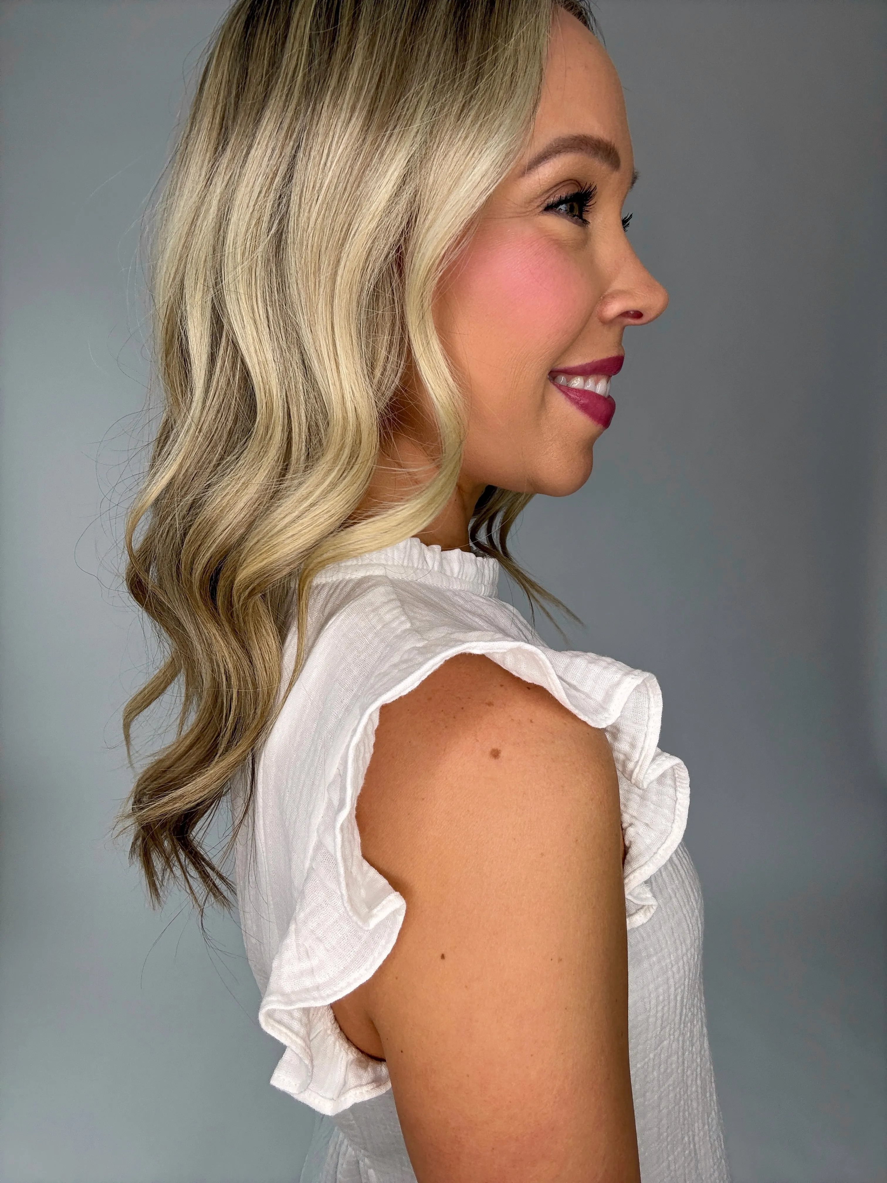 Feeling Pretty Ruffle Top