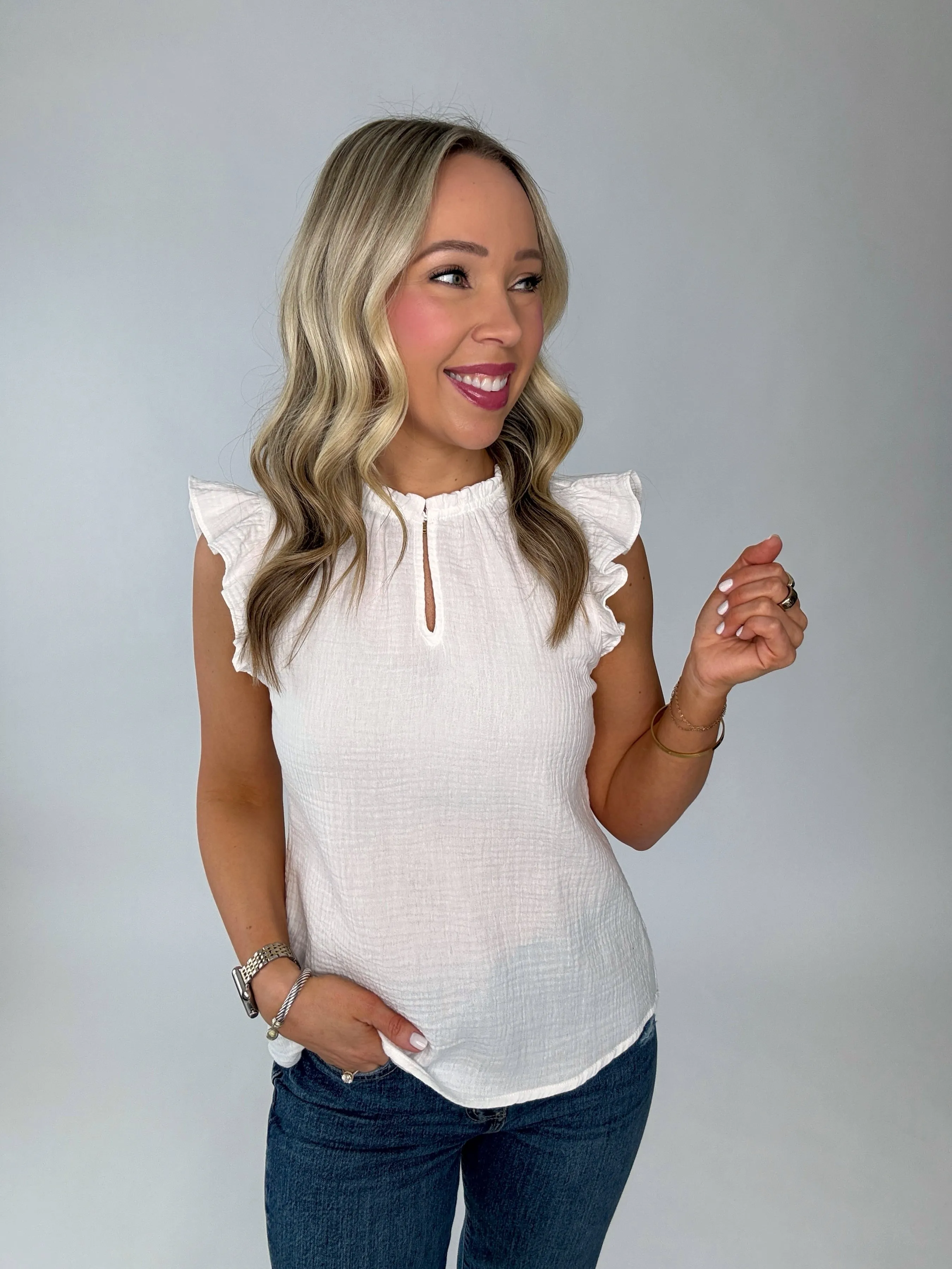 Feeling Pretty Ruffle Top