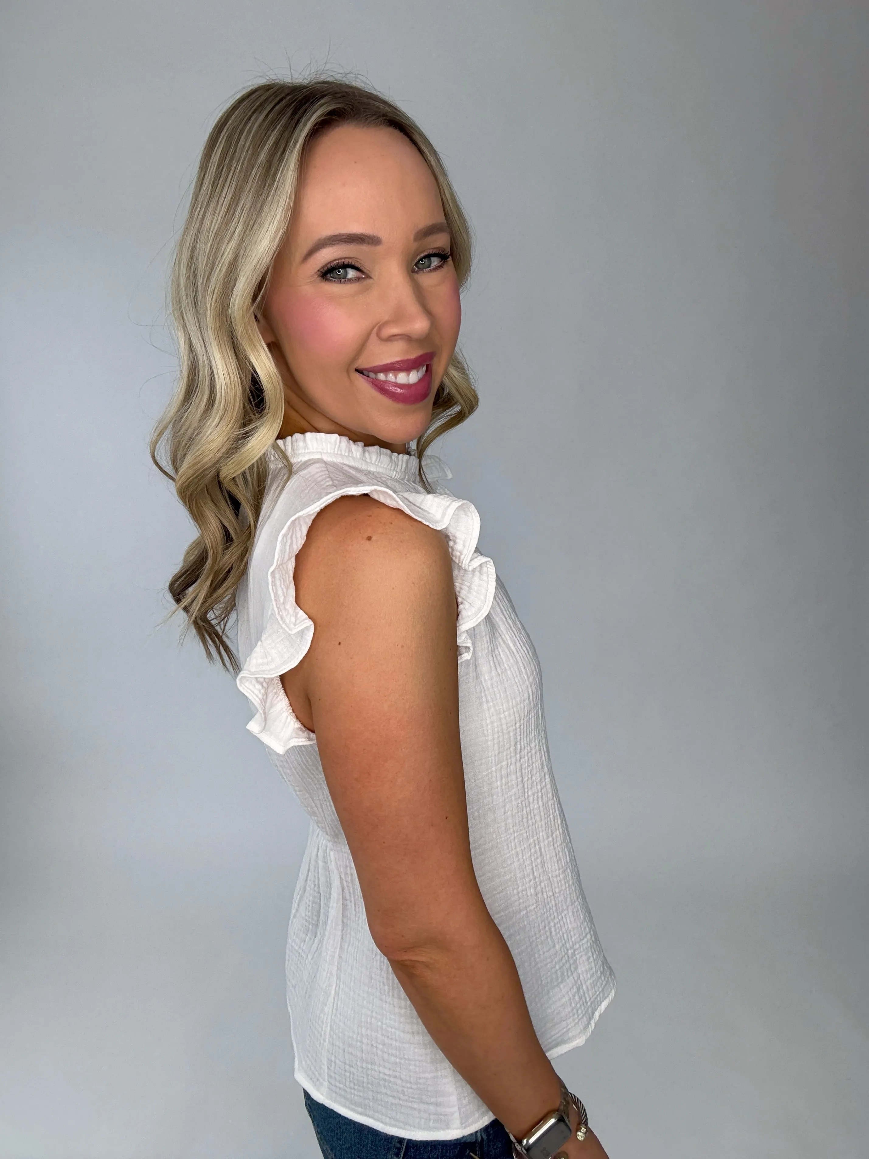 Feeling Pretty Ruffle Top