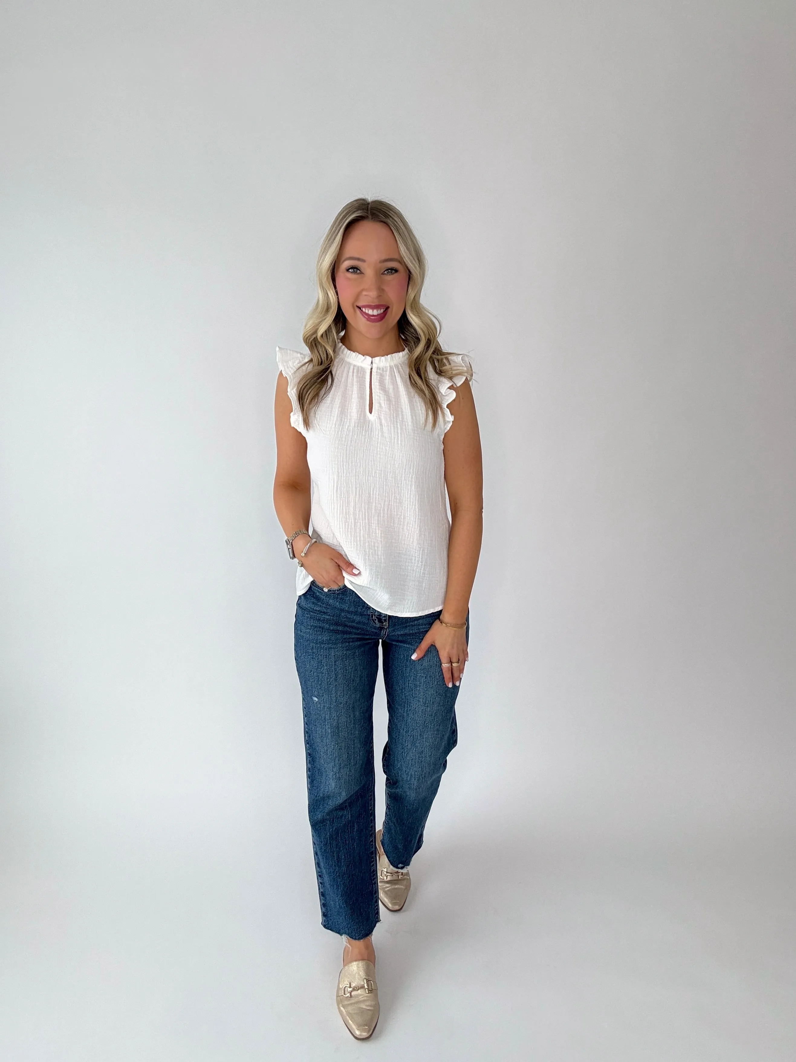 Feeling Pretty Ruffle Top