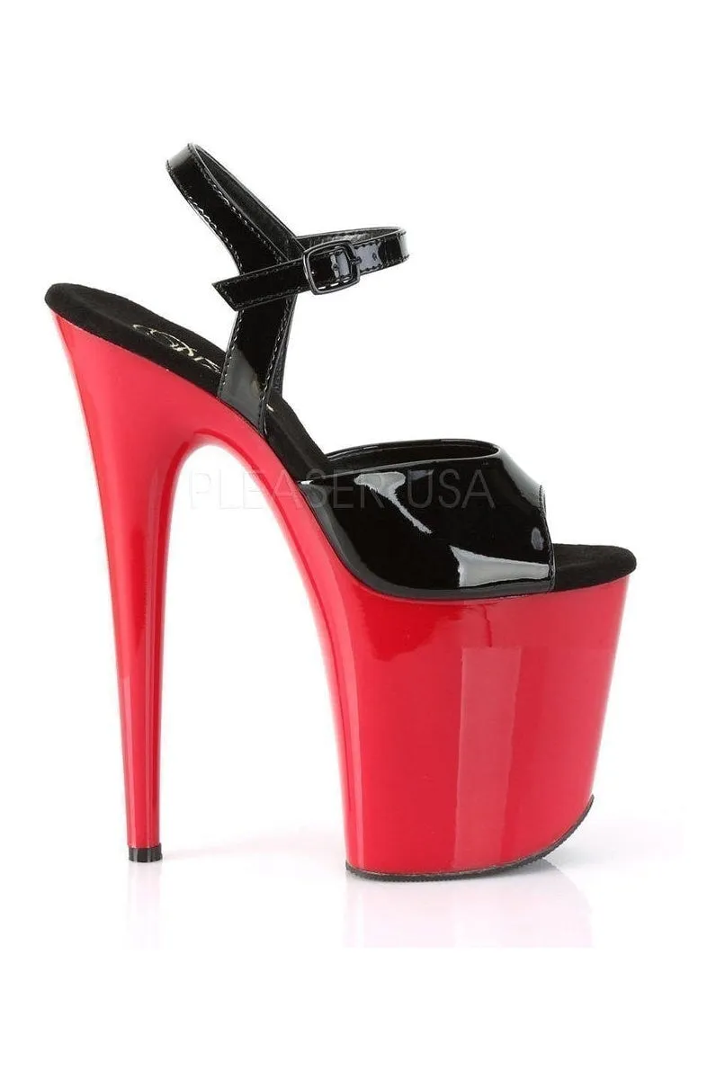 FLAMINGO-809 Platform Sandal | Black Patent