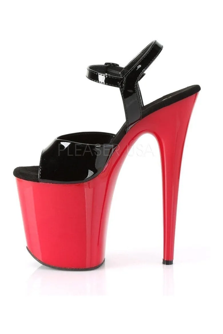 FLAMINGO-809 Platform Sandal | Black Patent