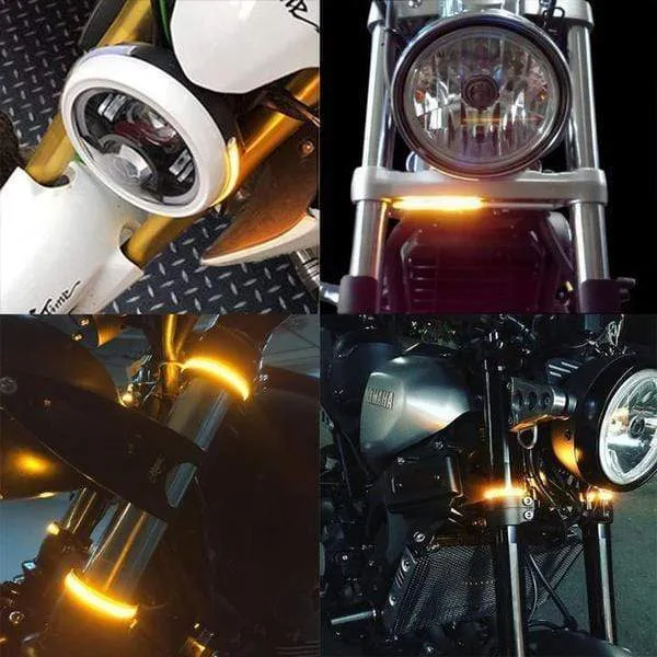 Fork Mount LED Turn Signals ,Double Color Transformation