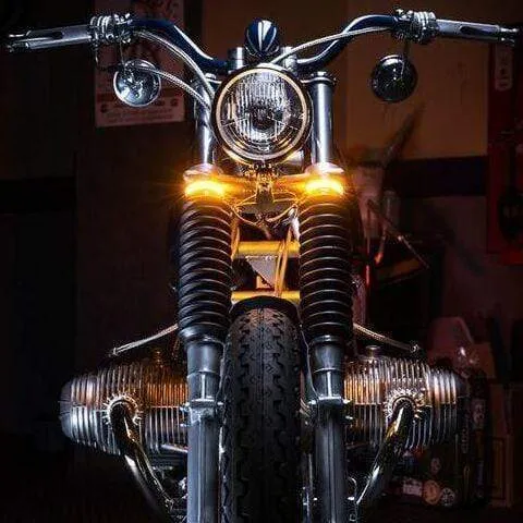 Fork Mount LED Turn Signals ,Double Color Transformation