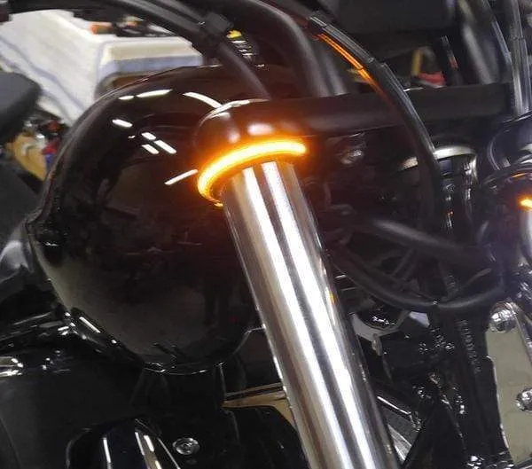 Fork Mount LED Turn Signals ,Double Color Transformation