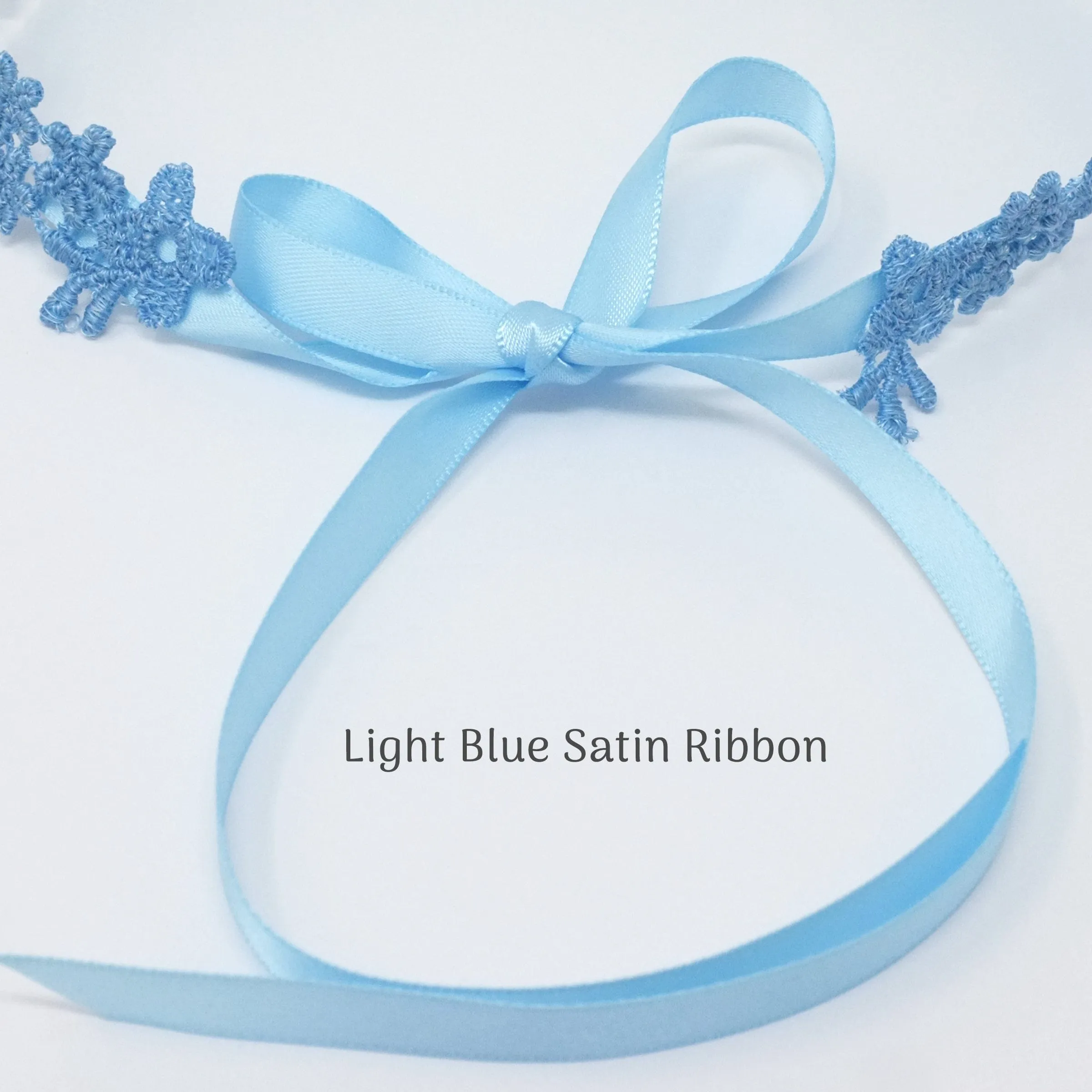 Freya Light Blue Rose Choker Necklace