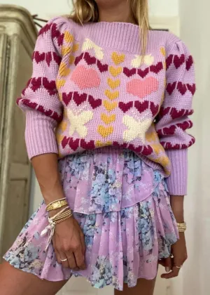 Gizela Pullover (Warm Heart Multi)