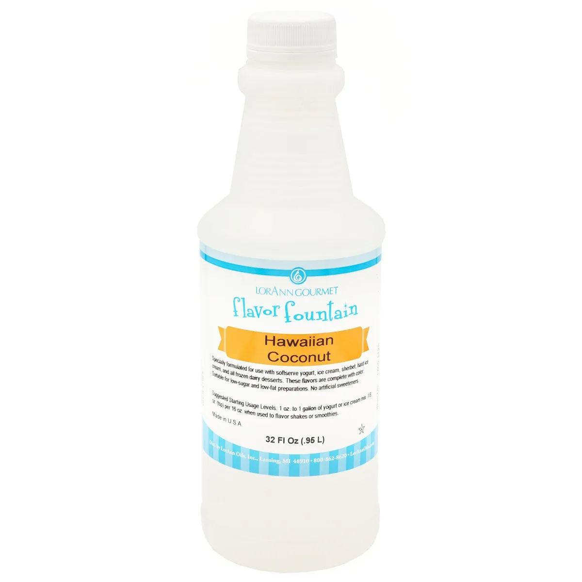 Hawaiian Coconut Flavor - 4 oz. - 32 oz. - Ice Cream and Beverage Flavors - LorAnn Oils - Canadian Distribution