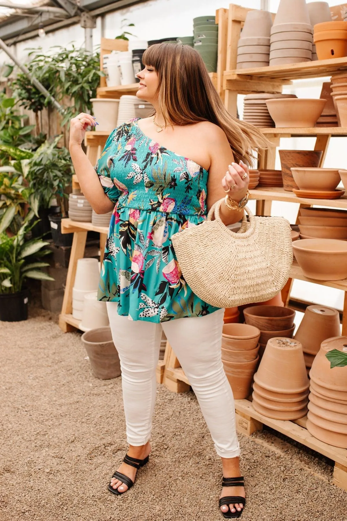 Hazel Blues® | Day Trip Blouse in Emerald
