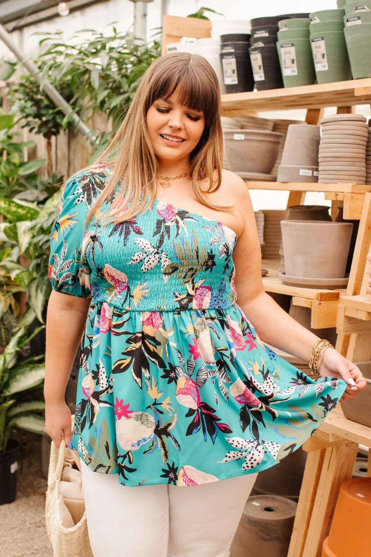 Hazel Blues® | Day Trip Blouse in Emerald